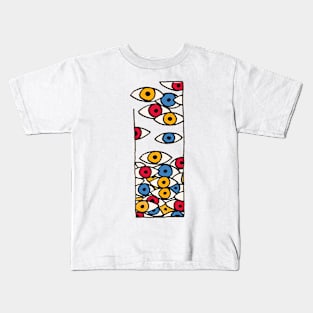 Falling Eyes Kids T-Shirt